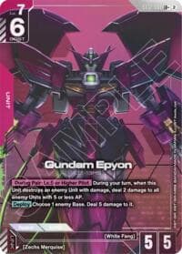 Gundam Epyon (LR+) - Starter Deck 12: Raging Onslaught - Gundam Card Game card