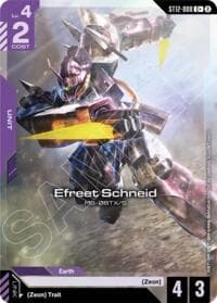 Efreet Schneid (C+) - Starter Deck 12: Raging Onslaught - Gundam Card Game card
