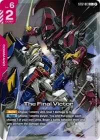 The Final Victor (C+) - Starter Deck 12: Raging Onslaught - Gundam Card Game card
