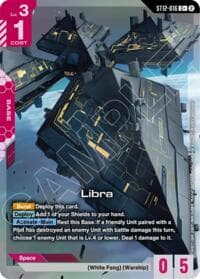 Libra (C+) - Starter Deck 12: Raging Onslaught - Gundam Card Game card