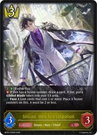 Aurelia, Glorious Saber - BP20: Omens and Heirs - Shadowverse: Evolve card