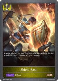 Shield Bash - BP20: Omens and Heirs - Shadowverse: Evolve card