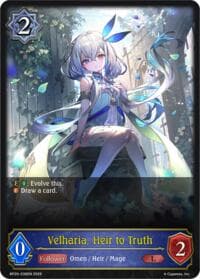 Velharia, Heir to Truth - BP20: Omens and Heirs - Shadowverse: Evolve card