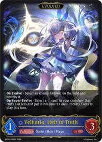 Velharia, Heir to Truth (Evolved) - BP20: Omens and Heirs - Shadowverse: Evolve card