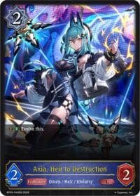 Axia, Heir to Destruction - BP20: Omens and Heirs - Shadowverse: Evolve card