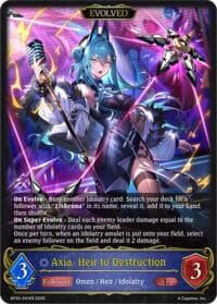 Axia, Heir to Destruction (Evolved) - BP20: Omens and Heirs - Shadowverse: Evolve card