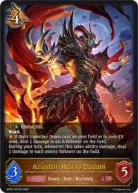 Azurifrit, Heir to Disdain - BP20: Omens and Heirs - Shadowverse: Evolve card