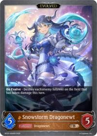 Snowstorm Dragonewt (Evolved) - BP20: Omens and Heirs - Shadowverse: Evolve card