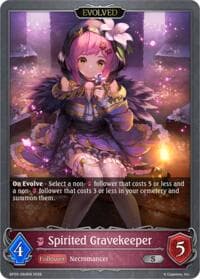 Spirited Gravekeeper (Evolved) - BP20: Omens and Heirs - Shadowverse: Evolve card