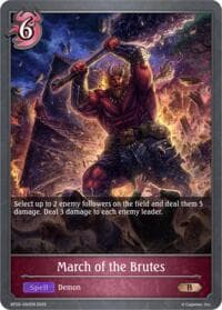 March of the Brutes - BP20: Omens and Heirs - Shadowverse: Evolve card