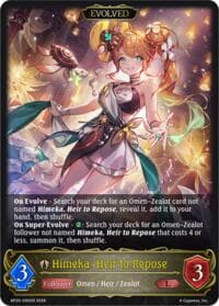 Himeka, Heir to Repose (Evolved) - BP20: Omens and Heirs - Shadowverse: Evolve card