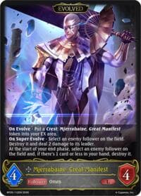 Mjerrabaine, Great Manifest (Evolved) - BP20: Omens and Heirs - Shadowverse: Evolve card
