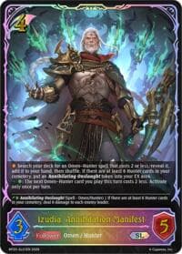 Izudia, Annihilation Manifest (SL) - BP20: Omens and Heirs - Shadowverse: Evolve card