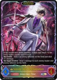 Sinciro, Heir to Usurpation (Evolved) (SL) - BP20: Omens and Heirs - Shadowverse: Evolve card