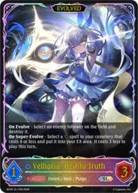 Velharia, Heir to Truth (Evolved) (SL) - BP20: Omens and Heirs - Shadowverse: Evolve card