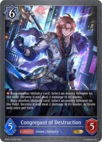 Congregant of Destruction - P21EN (Foil) - BP20: Omens and Heirs - Shadowverse: Evolve card