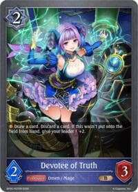 Devotee of Truth - P27EN (Foil) - BP20: Omens and Heirs - Shadowverse: Evolve card