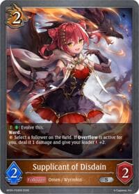 Supplicant of Disdain - P33EN (Foil) - BP20: Omens and Heirs - Shadowverse: Evolve card