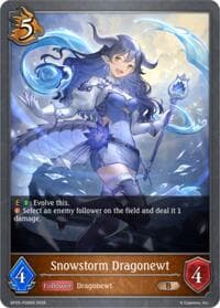 Snowstorm Dragonewt - P36EN (Foil) - BP20: Omens and Heirs - Shadowverse: Evolve card
