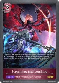 Screaming and Loathing - P42EN (Foil) - BP20: Omens and Heirs - Shadowverse: Evolve card