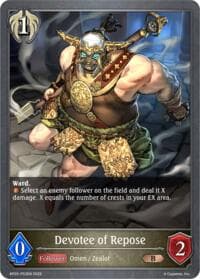 Devotee of Repose - P53EN (Foil) - BP20: Omens and Heirs - Shadowverse: Evolve card