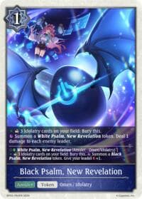 Black Psalm, New Revelation - P63EN (Foil) - BP20: Omens and Heirs - Shadowverse: Evolve card