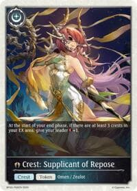 Crest: Supplicant of Repose - P69EN (Foil) - BP20: Omens and Heirs - Shadowverse: Evolve card