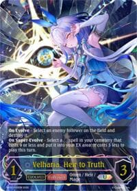 Velharia, Heir to Truth (Evolved) (U) - BP20: Omens and Heirs - Shadowverse: Evolve card