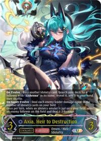 Axia, Heir to Destruction (Evolved) (U) - BP20: Omens and Heirs - Shadowverse: Evolve card