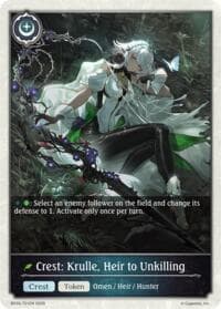 Crest: Krulle, Heir to Unkilling - BP20: Omens and Heirs - Shadowverse: Evolve card