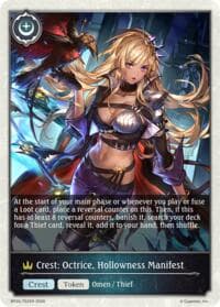 Crest: Octrice, Hollowness Manifest - BP20: Omens and Heirs - Shadowverse: Evolve card