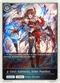Crest: Galmieux, Ardor Manifest - BP20: Omens and Heirs - Shadowverse: Evolve card