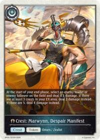 Crest: Marwynn, Despair Manifest - BP20: Omens and Heirs - Shadowverse: Evolve card