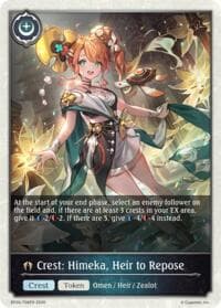 Crest: Himeka, Heir to Repose - BP20: Omens and Heirs - Shadowverse: Evolve card