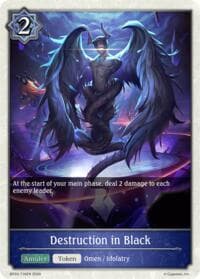 Destruction in Black - BP20: Omens and Heirs - Shadowverse: Evolve card