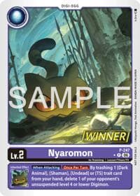Nyaromon (Official Store Tournament 2026 Vol. 4 Winner) - Digimon Promotion Cards - Digimon Card Game card