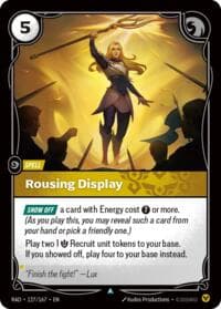 Rousing Display - Radiance - Riftbound: League of Legends Trading Card Game card