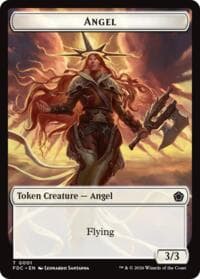 Angel (0001) // Angel (0002) Double-Sided Token - Commander: Foundations - Magic: The Gathering card
