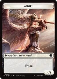Angel (0002) // Spirit Double-Sided Token - Commander: Foundations - Magic: The Gathering card