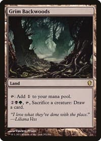 Grim Backwoods - Commander 2013 - Magic: The Gathering card