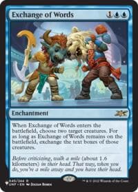 Exchange of Words - The List Reprints - Magic: The Gathering card