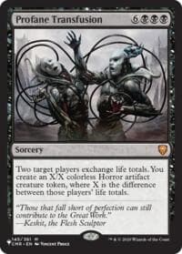 Profane Transfusion - The List Reprints - Magic: The Gathering card