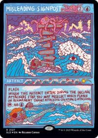 Misleading Signpost - Secret Lair Drop Series - Magic: The Gathering card