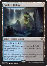 Sunken Hollow - The List Reprints - Magic: The Gathering card