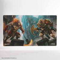 Magic: The Gathering Reality Fracture Shiny Playmat - Ajani, Path of Vengeance/Ajani, Counter Attack Leader - GameGenic Playmats - Playmats card