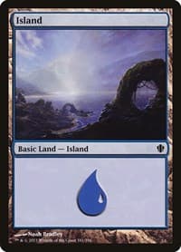 Island (341) - Commander 2013 - Magic: The Gathering card