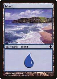 Island (343) - Commander 2013 - Magic: The Gathering card