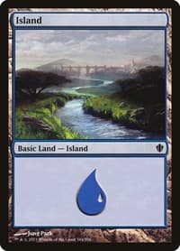Island (344) - Commander 2013 - Magic: The Gathering card