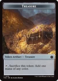 Treasure // The Monarch Double-Sided Token - Commander: Foundations - Magic: The Gathering card