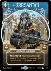 Krrsantan - Santo (Prestige) - Homeworlds - Star Wars: Unlimited card